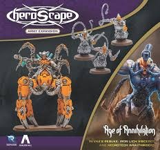 Heroscape: Age of Annihilation: Revna's Rebuke: Iron Lich Viscerot and Necrotech Wraithriders